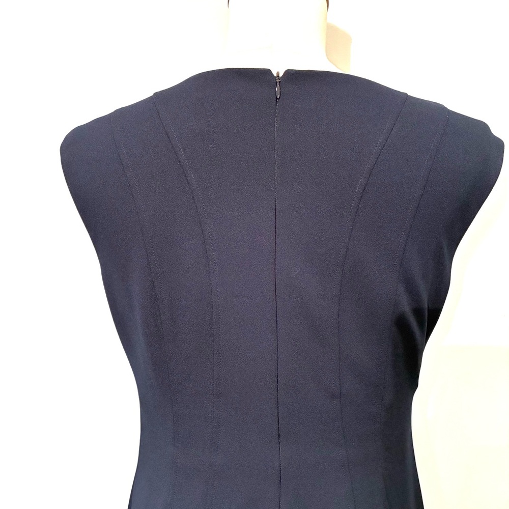 Vince Camuto Navy Midi Dress, Size 12 - Picture 3 of 8